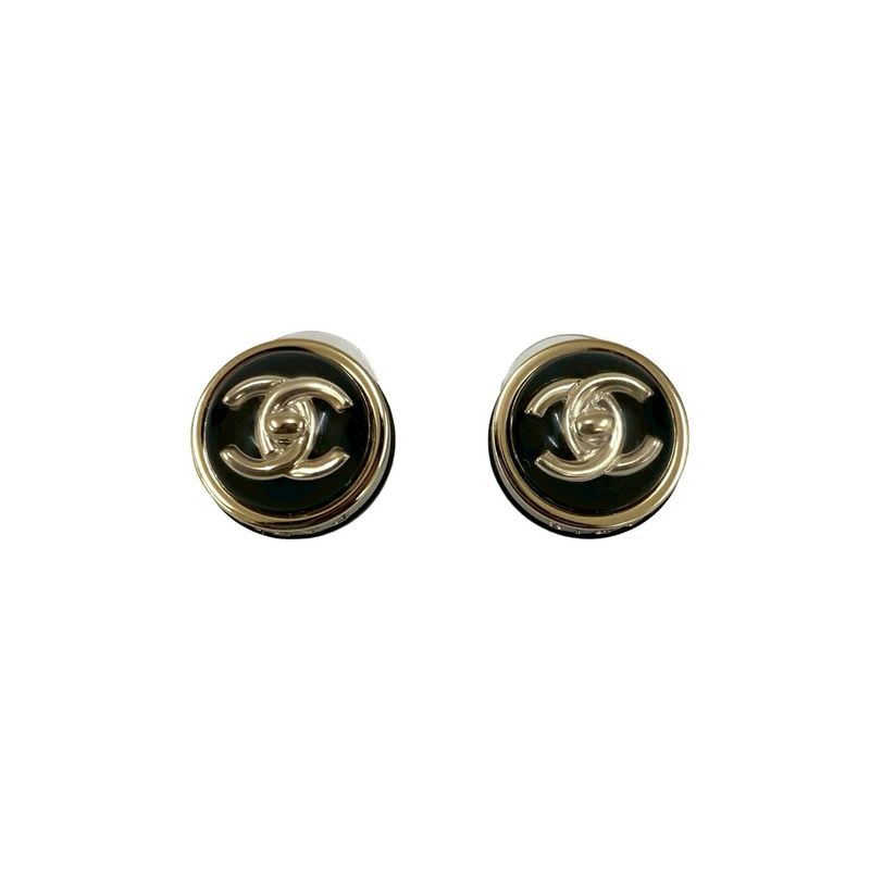 Chanel Coco Mark Motif GP Earrings Accessories Small 23BC — view 5