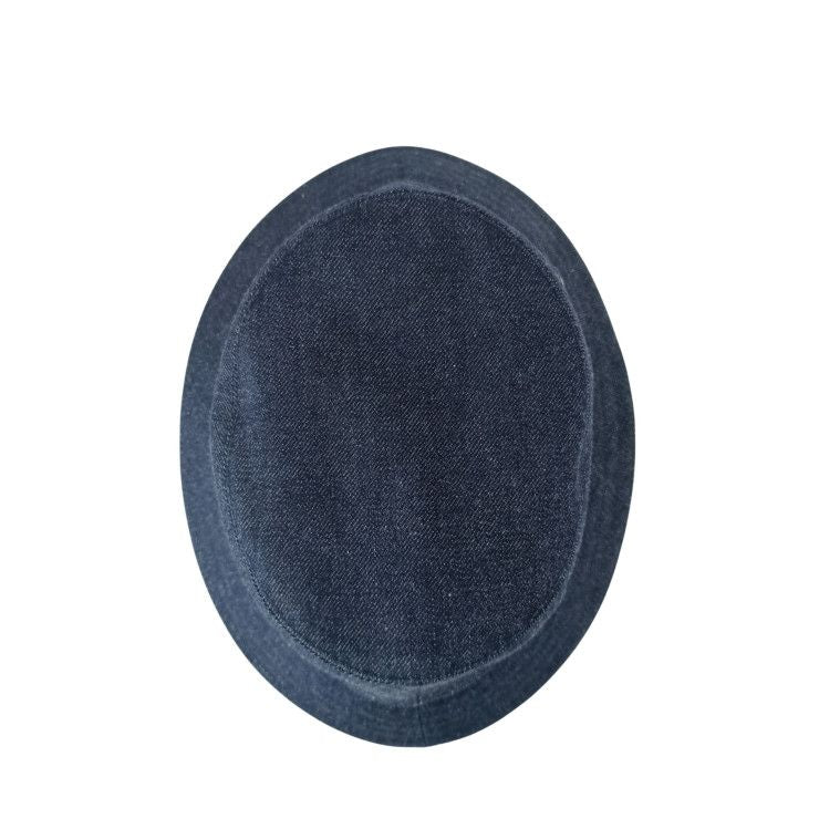 Hermes Hat Helen Silky N Indigo 100% Cotton Bucket Silver — view 5