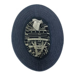 Hermes Hat Helen Silky N Indigo 100% Cotton Bucket Silver — view 7
