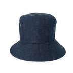 Hermes Hat Helen Silky N Indigo 100% Cotton Bucket Silver — view 2