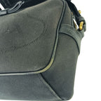 Prada Crossbody Bag Logo Jacquard Shoulder 1 Bh089 Black Canvas Leather — view 6