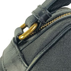 Prada Crossbody Bag Logo Jacquard Shoulder 1 Bh089 Black Canvas Leather — view 7