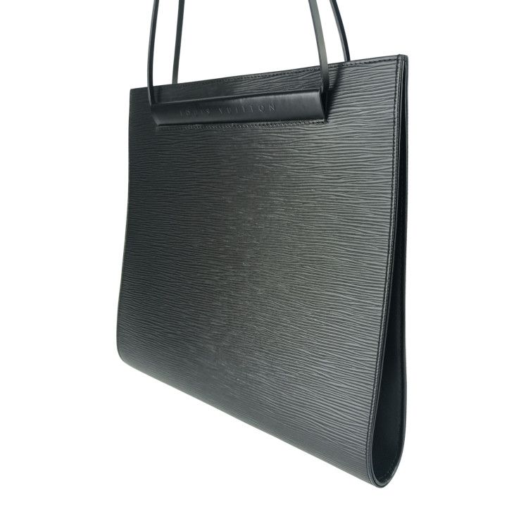 Louis Vuitton Shoulder Bag Saint-tropez Black Epi Gold Hardware — view 3