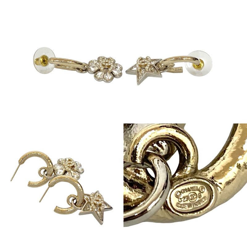 Chanel Coco Mark Star Flower Motif GP Rhinestone 23CS — view 3