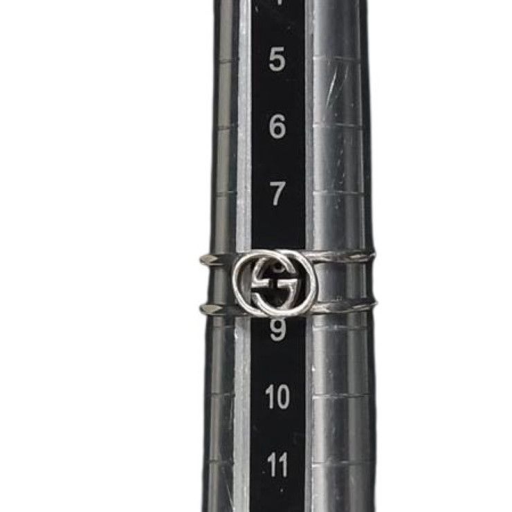 Gucci Rings Interlocking G Slim Open Band Ring Silver AG 925 — view 6