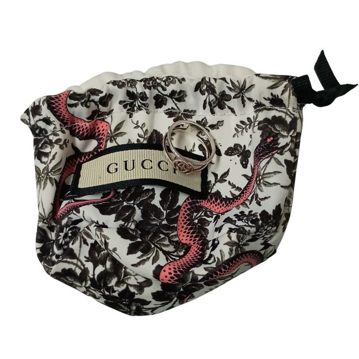 Gucci Rings Interlocking G Slim Open Band Ring Silver AG 925 — view 7