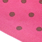 Hermes Polka Dot Scarf Silk Pink Black Reversible Fringe Autumn Winter — view 6