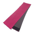 Hermes Polka Dot Scarf Silk Pink Black Reversible Fringe Autumn Winter — view 2