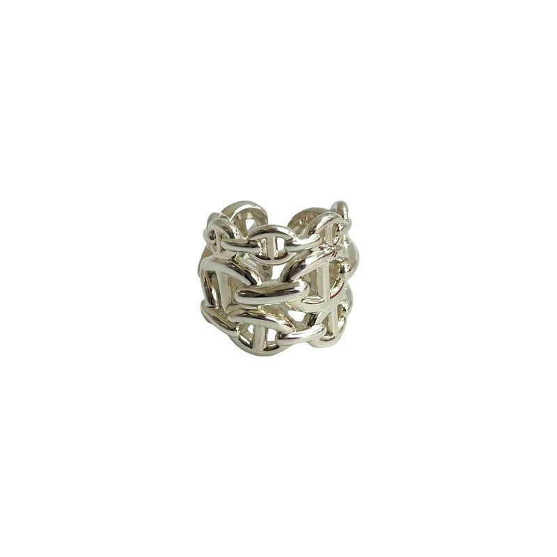 Hermes Chaine Dancre GM Ring Silver 925 No 8 Accessories — view 7