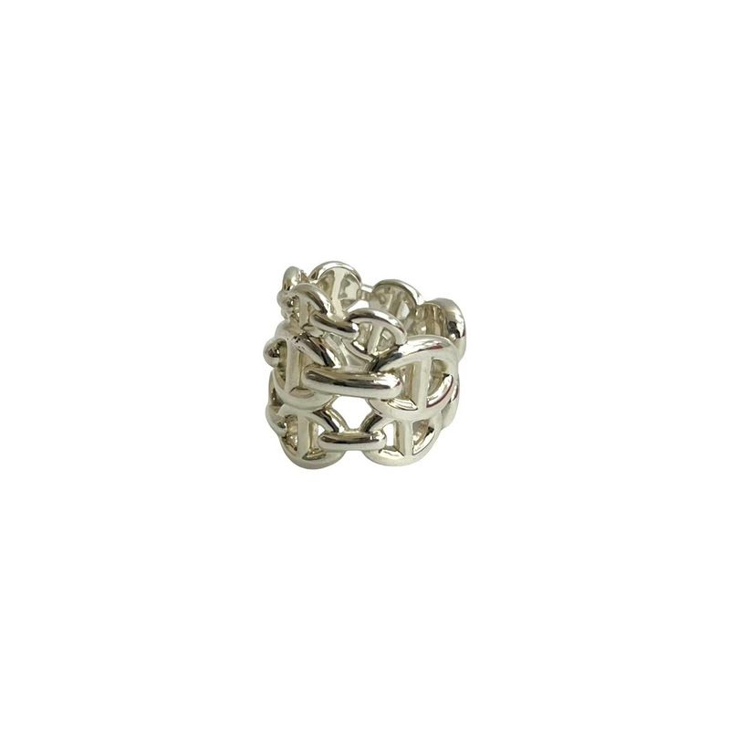 Hermes Chaine Dancre GM Ring Silver 925 No 8 Accessories — view 6