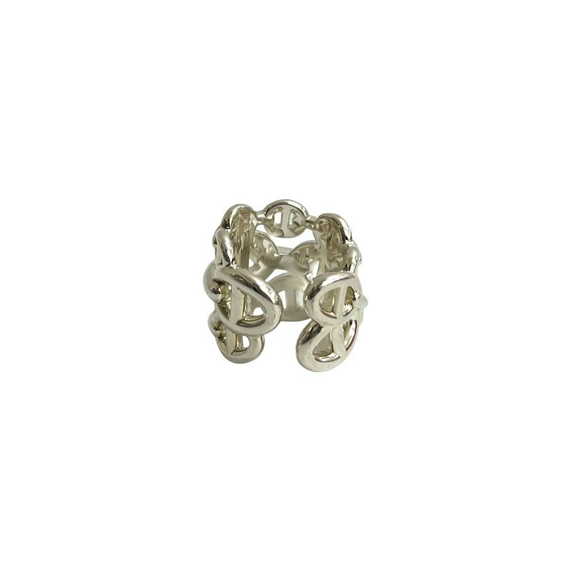 Hermes Chaine Dancre GM Ring Silver 925 No 8 Accessories — view 8