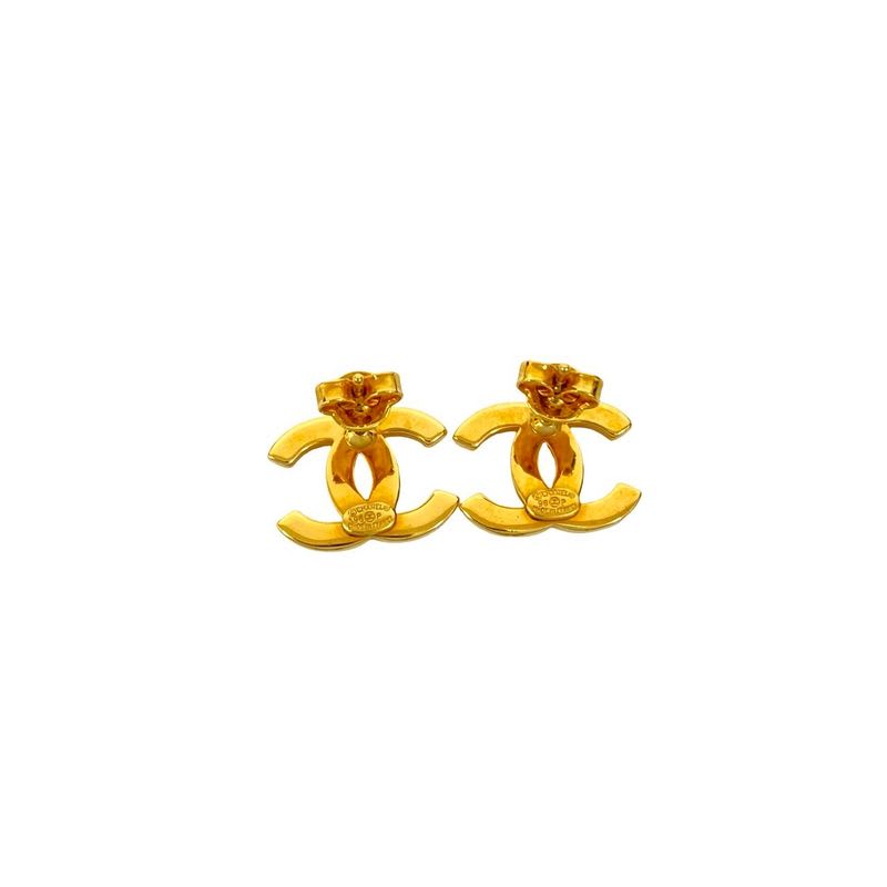 Chanel Vintage Logo Coco Mark GP Earrings Accessories 98P — view 5