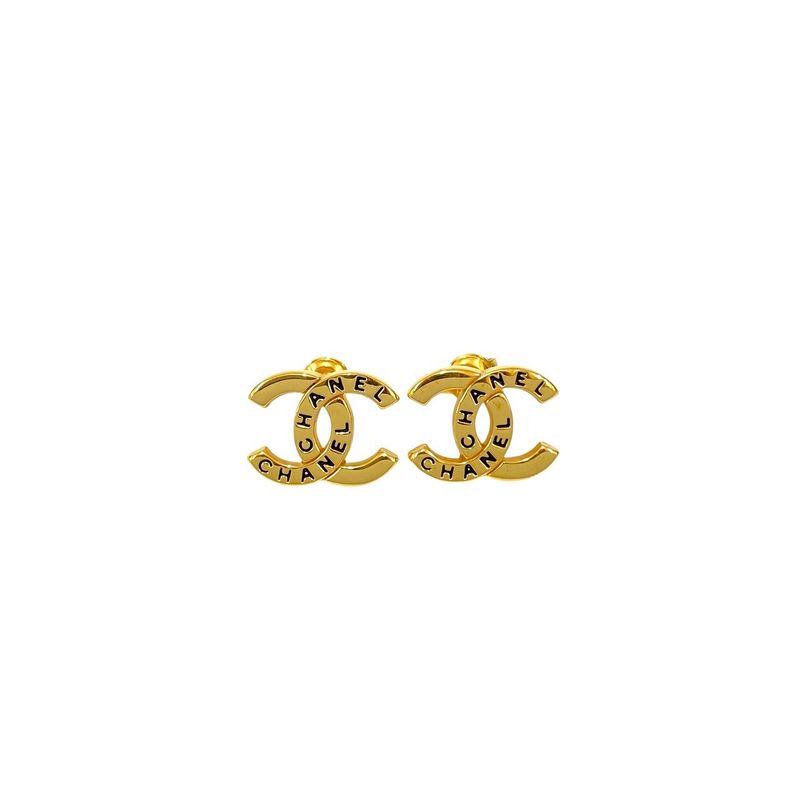Chanel Vintage Logo Coco Mark GP Earrings Accessories 98P — view 4