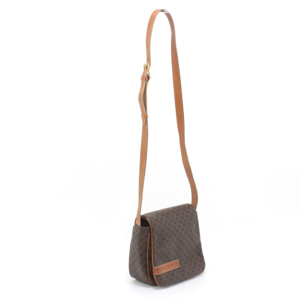 Celine Macadam Pattern Shoulder Bag Brown — view 2