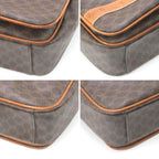 Celine Macadam Pattern Shoulder Bag Brown — view 7