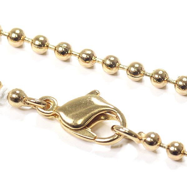 Dior Houndstooth Long Necklace Gold Color Metal 81.5 cm CD Logo — view 6