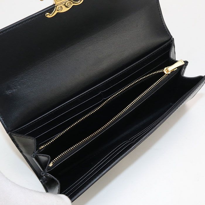 Celine Large Wallet Triomphe 10 E313 dpv.38 no Long Bifold Calf — view 3