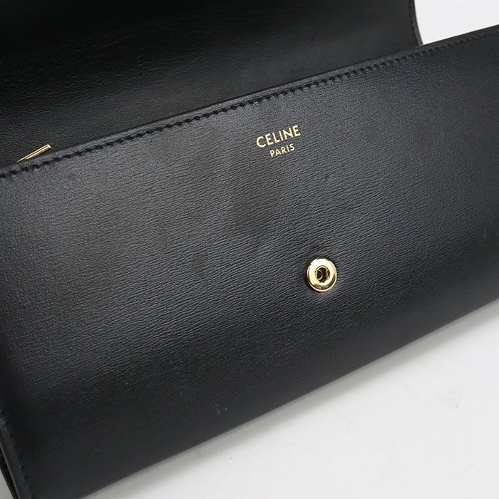 Celine Large Wallet Triomphe 10 E313 dpv.38 no Long Bifold Calf — view 5