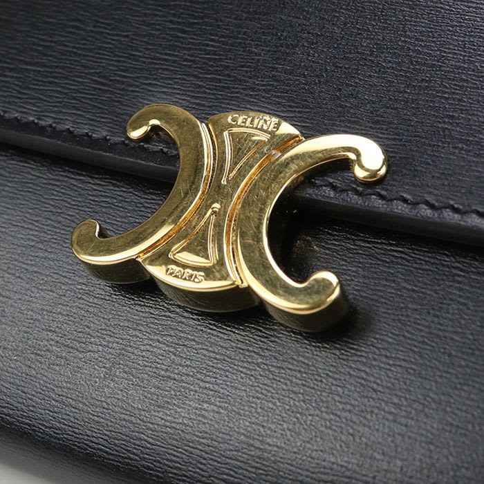 Celine Large Wallet Triomphe 10 E313 dpv.38 no Long Bifold Calf — view 4