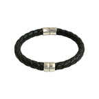 Bottega Veneta Intrecciato Leather Silver 925 Bracelet Bangle Brown 46174 — view 5