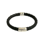 Bottega Veneta Intrecciato Leather Silver 925 Bracelet Bangle Brown 46174 — view 4