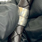 Bottega Veneta Intrecciato Leather Silver 925 Bracelet Bangle Brown 46174 — view 3