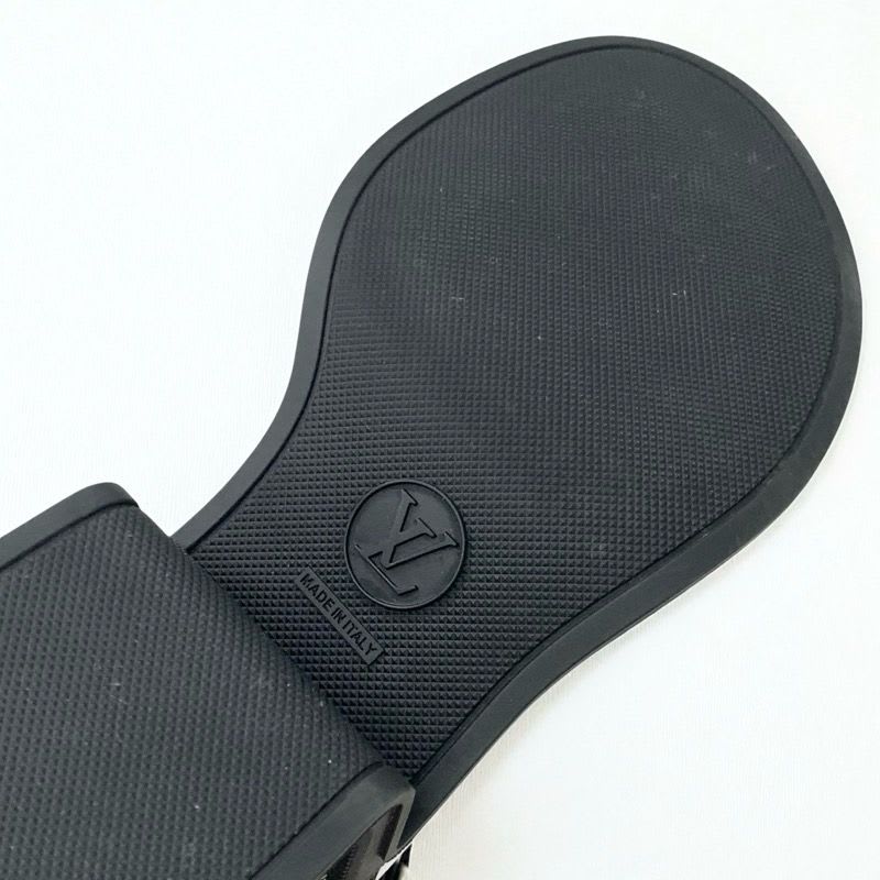 Louis Vuitton Moonlight Line Boots Short Shoes Satin Black White Dot Belt — view 8