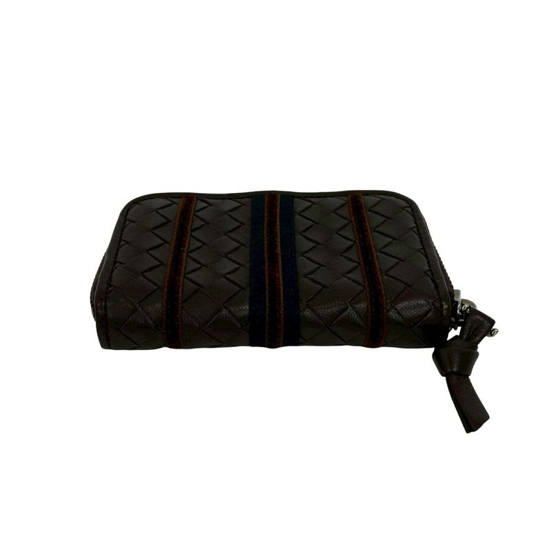 Bottega Veneta Intrecciato Leather Round Zip Coin Case — view 6