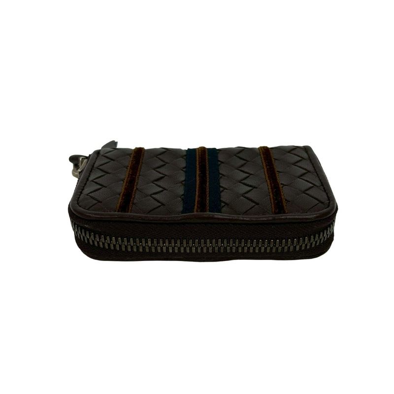 Bottega Veneta Intrecciato Leather Round Zip Coin Case — view 3