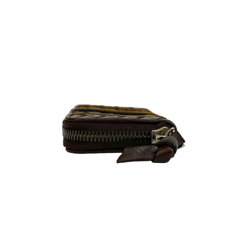 Bottega Veneta Intrecciato Leather Round Zip Coin Case — view 4