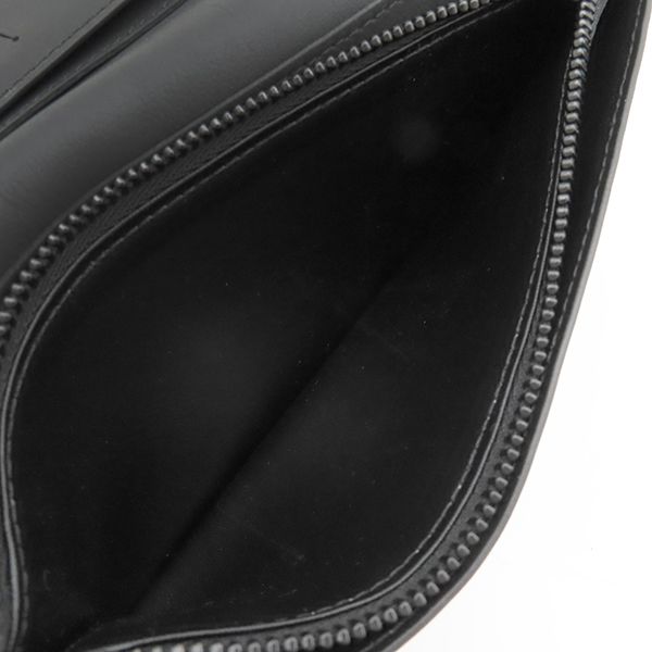 Louis Vuitton Long Wallet Portefeuille Blaza Nm Grain Leather Black Matte — view 9