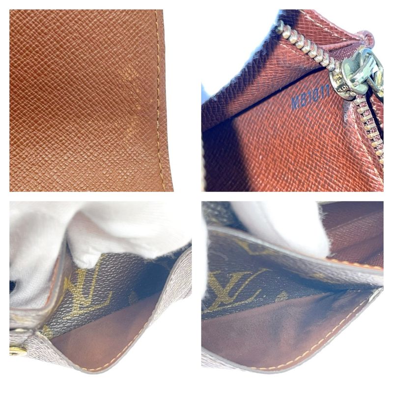 Louis Vuitton Monogram Porte Monet Cles Di Long Wallet Brown — view 8