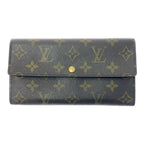 Louis Vuitton Monogram Porte Monet Cles Di Long Wallet Brown — view 2