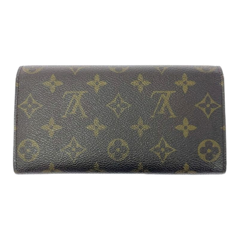 Louis Vuitton Monogram Porte Monet Cles Di Long Wallet Brown — view 5