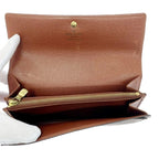 Louis Vuitton Monogram Porte Monet Cles Di Long Wallet Brown — view 6