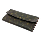 Louis Vuitton Monogram Porte Monet Cles Di Long Wallet Brown — view 4