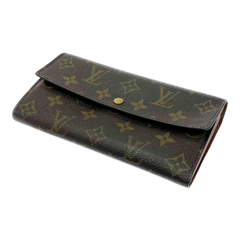 Louis Vuitton Monogram Porte Monet Cles Di Long Wallet Brown — view 4