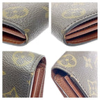 Louis Vuitton Monogram Porte Monet Cles Di Long Wallet Brown — view 7