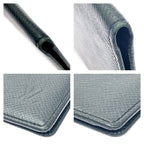 Louis Vuitton Taiga Porte Barrule Carte Cles Di Black Long Wallet — view 6