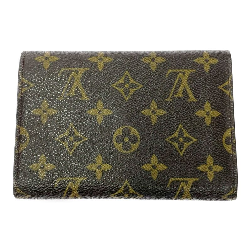 Louis Vuitton Monogram Porte-Tresor Etui Papier Brown Trifold — view 4