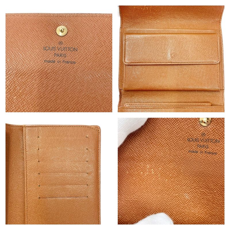 Louis Vuitton Monogram Porte-Tresor Etui Papier Brown Trifold — view 7