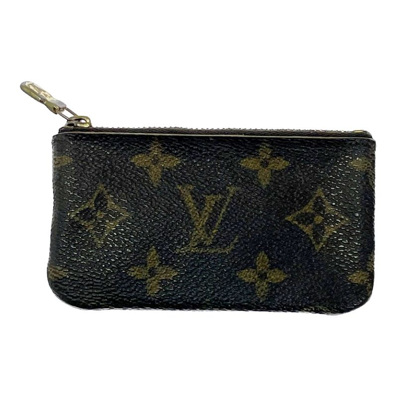Louis Vuitton Monogram Pochette Cles Coin Case Brown — view 4