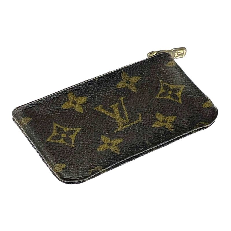 Louis Vuitton Monogram Pochette Cles Coin Case Brown — view 2