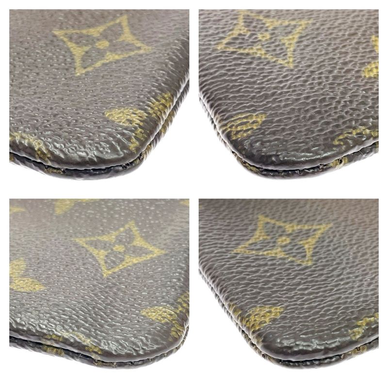 Louis Vuitton Monogram Pochette Cles Coin Case Brown — view 5