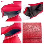 Prada Leather Trifold Wallet Red — view 7