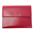 Prada Leather Trifold Wallet Red — view 2