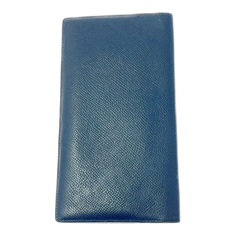 Hermes Epson Mc2 Fleming Long Wallet in Navy Engraved — view 5