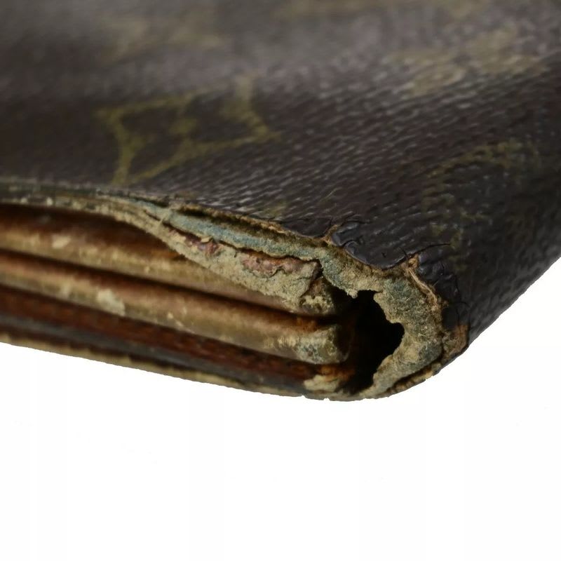 Louis Vuitton Long Wallet Monogram 3 Set Bifold 66 Bs078 — view 3