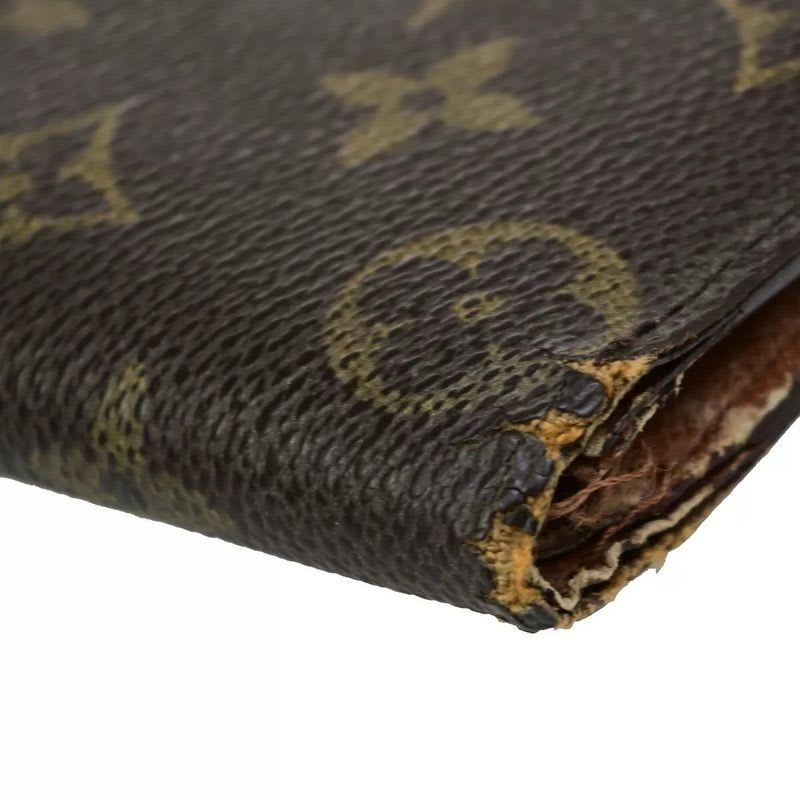 Louis Vuitton Long Wallet Monogram 3 Set Bifold 66 Bs078 — view 7