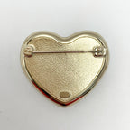 Chanel Heart Coco Mark Rhinestone A21 B Gold Brooch — view 3